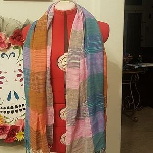Pastel colored light scarf or wrap